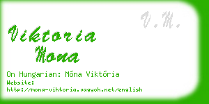 viktoria mona business card